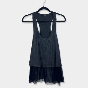 THAKOON Blouse Size Large Dark Gray Black Color Silk Lining GUC